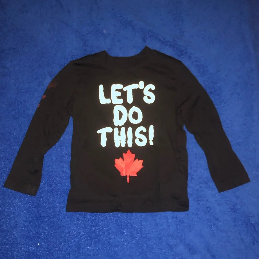 Joe Fresh Black Long Sleeve Kids Tee - Picture 2 of 4